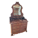 Chest of drawers with mirror