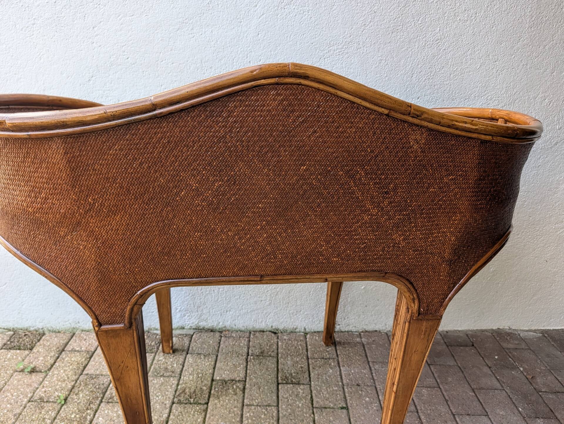 Kalma rattan secretary desk – Ramón Castellano, 1970s