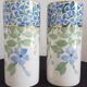 Pair of vases earthenware Keller Guérin Lunéville Periwinkle model