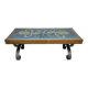 Table basse vintage à plateau en carreaux, années 1970, Europe