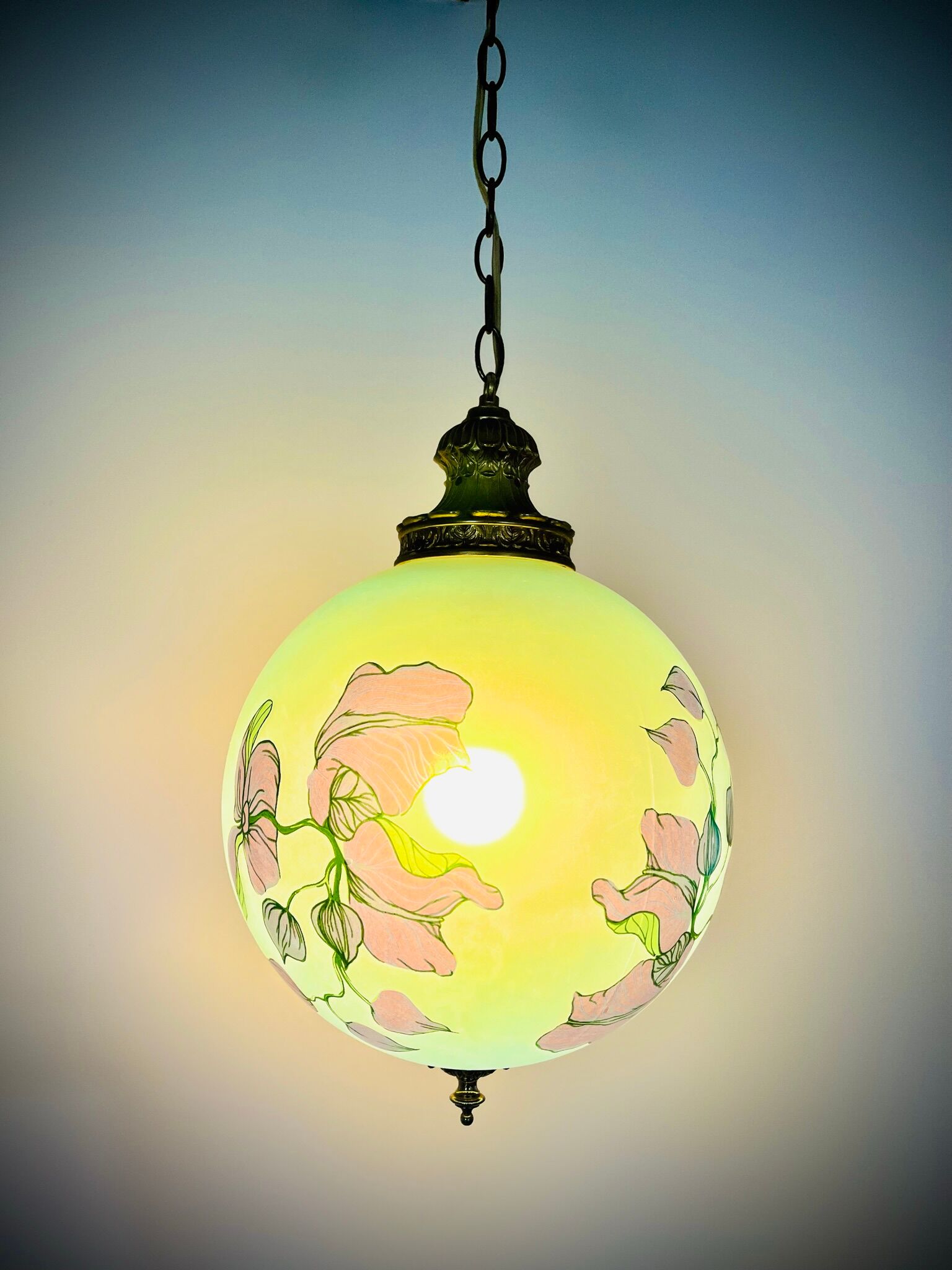 Art Deco glass pendant