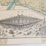 Old map of the city of Paris, 1911