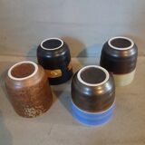 4 tasses à café en grès