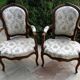 Paire de fauteuils cabriolet Louis XV d'époque
