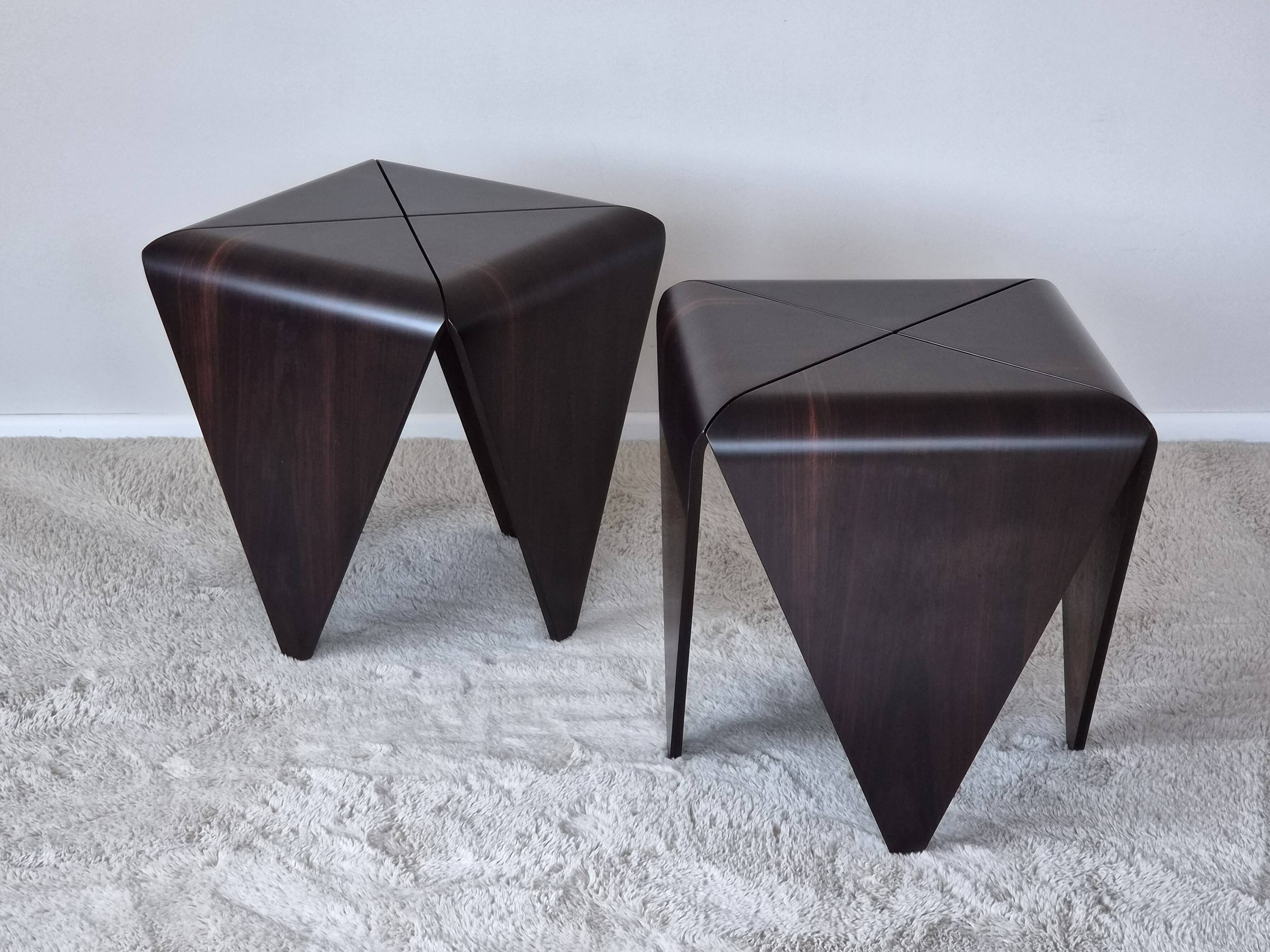Petalas Side Tables by Jorge Zalszupin, Rosewood