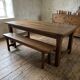Oak farm bench, 180cm in length.