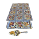 Cake service Gien peony model, 1 platter, 12 plates and a server.