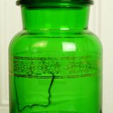 Moulded glass pharmacy jar