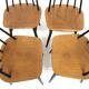 Set de 4 chaises "Fanett" en teck par Ilmari Tapiovaara, Suède, 1960