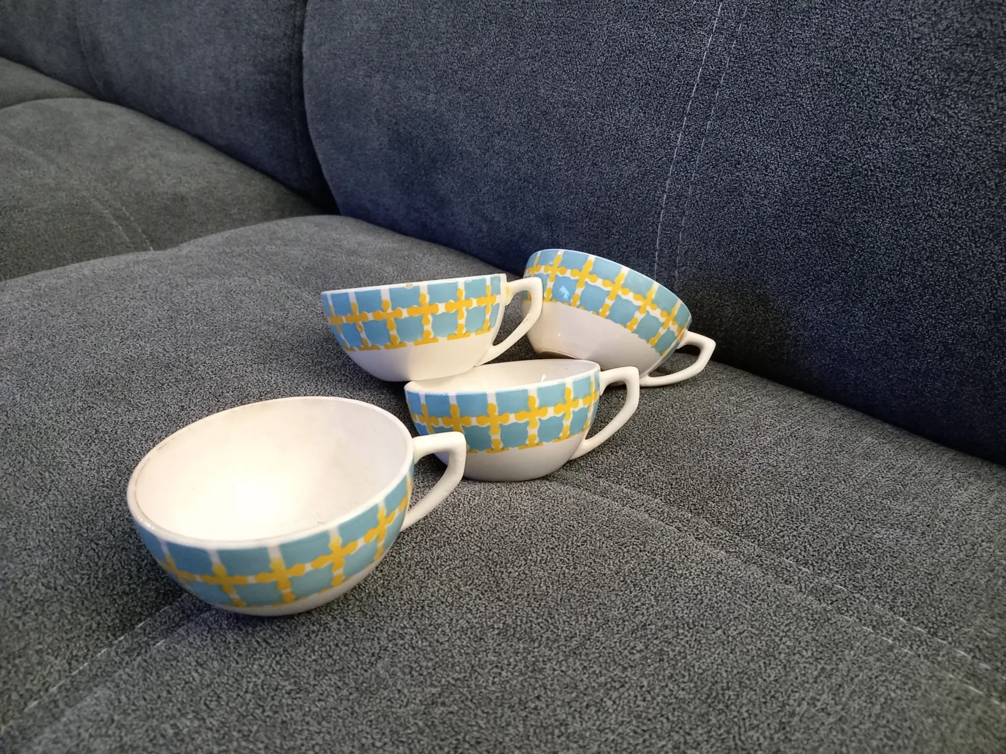 Lot de 4 tasses Trèfles d'or