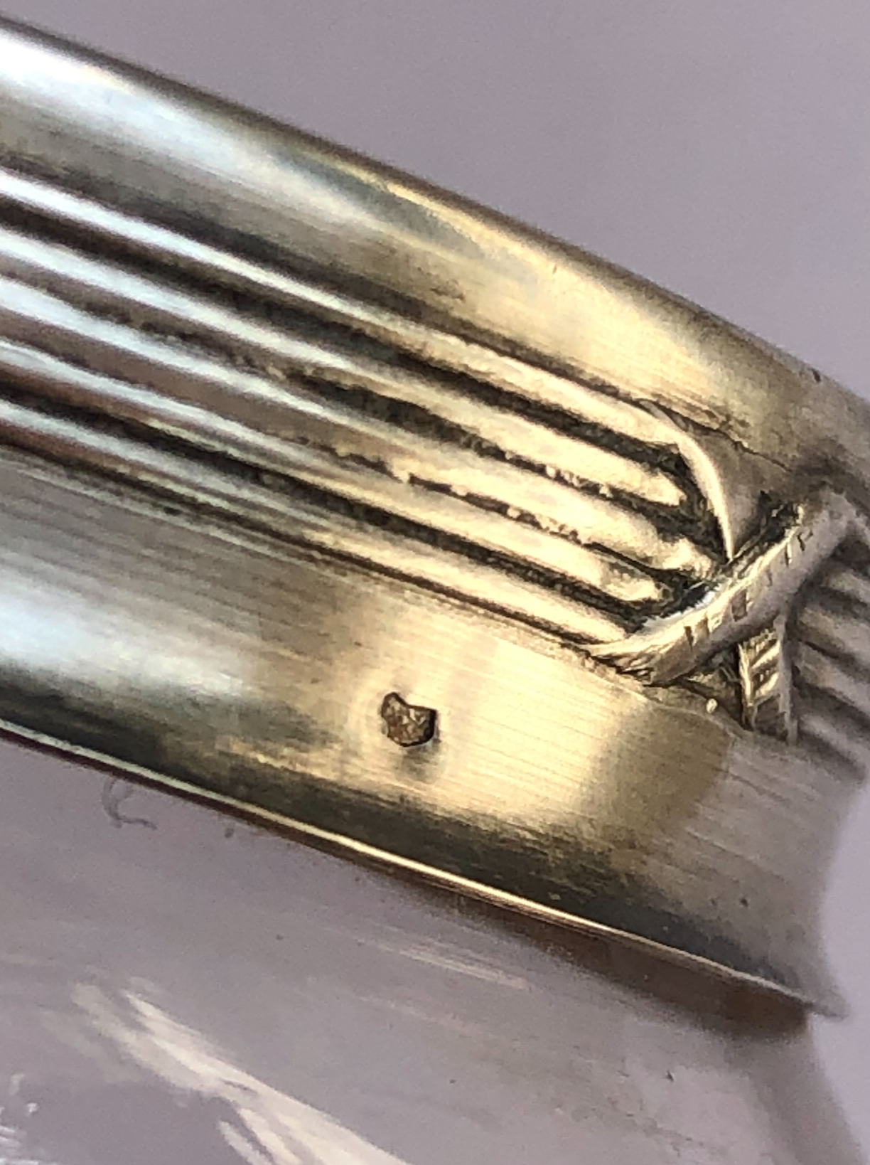 Paire de salerons en argent et cristal art-nouveau