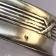 Paire de salerons en argent et cristal art-nouveau