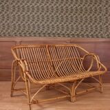 Rattan bench