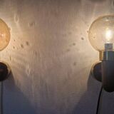 Set of Two Midcentury Wall Lamps, Denmark, 1970s