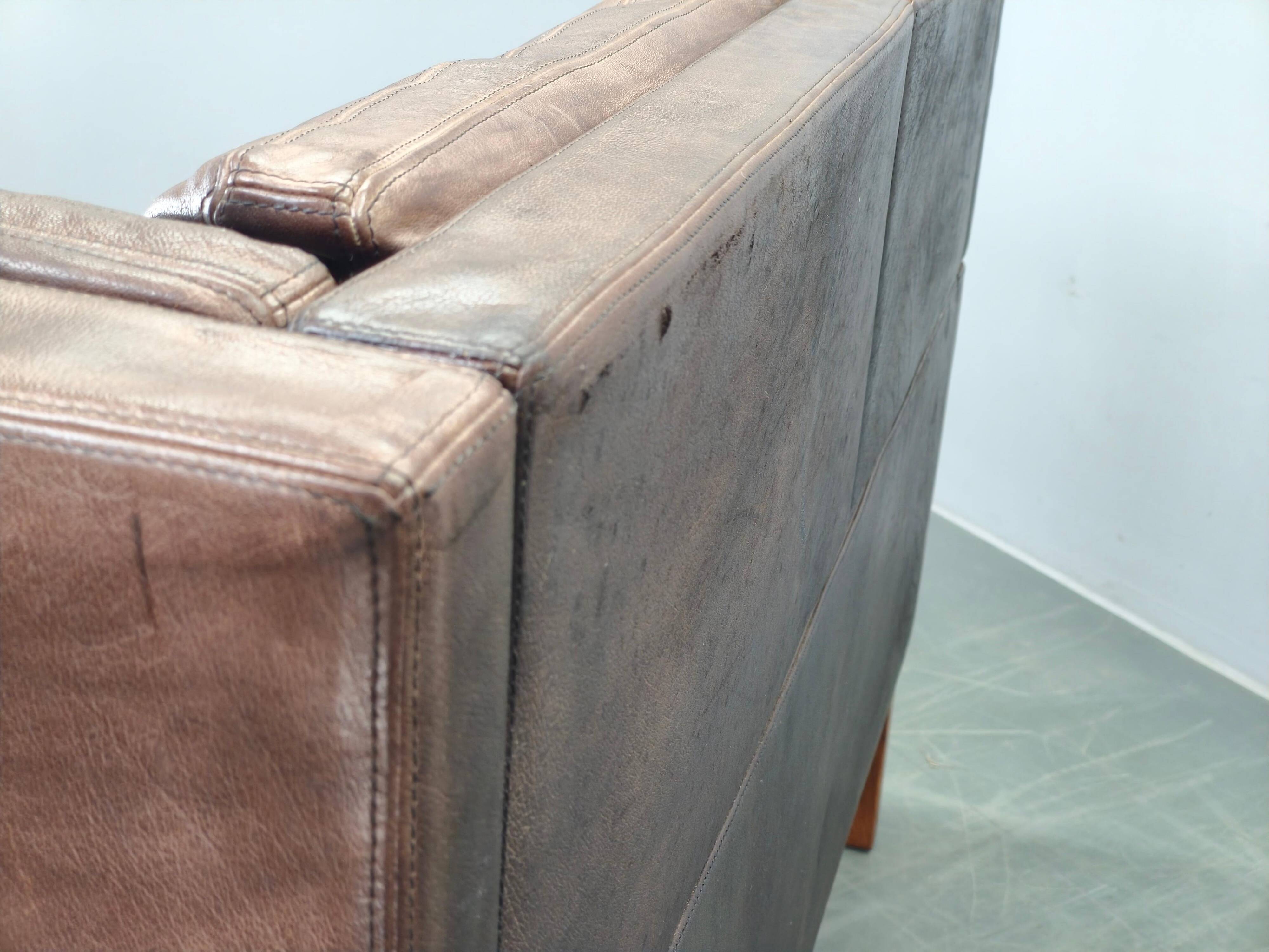 Jørgen Kastholm JK 922 Vagon Buffalo Leather Sofa Denmark