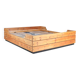 1970s pine wooden bed from Finland