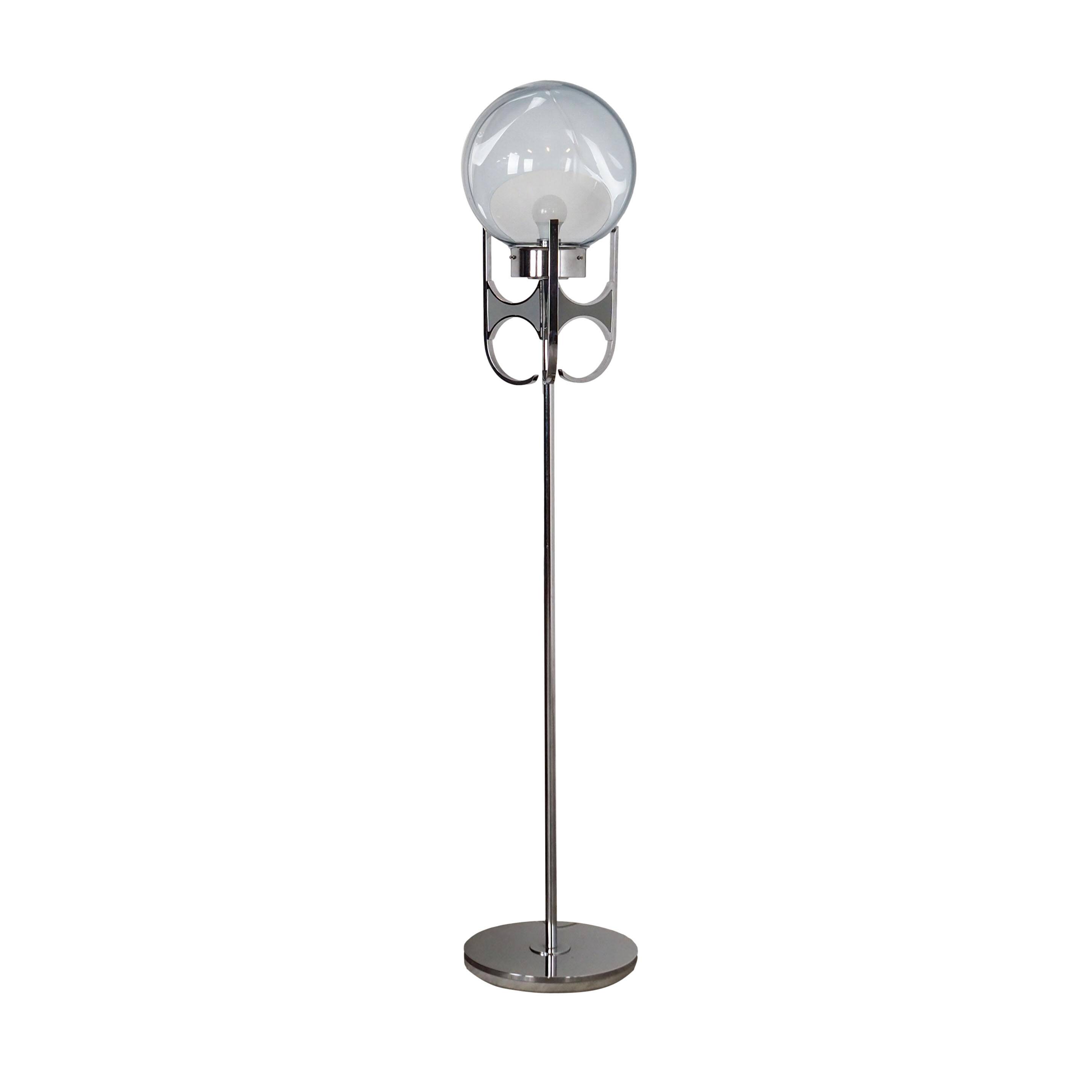 Floor lamp, Murano glass, Italian design, 1970s, production: Italy
