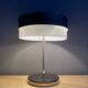 Table lamp in black metal and white glass, by Kamenicky Senov 1960s