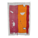 Handwoven Textile Wall Hanging, Vintage Wall Rug, 106x156 Cm