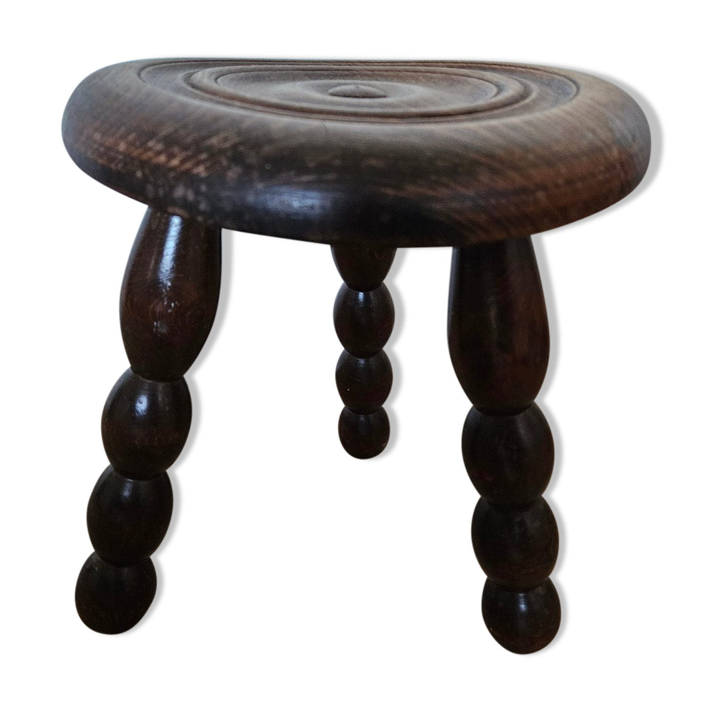 Wooden tripod stool