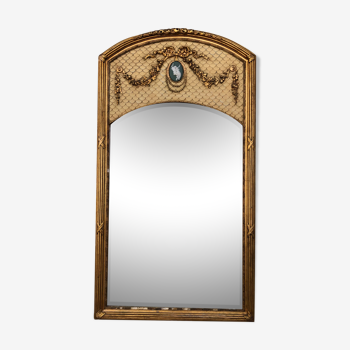 Miroir ancien biseauté 128 x 69cm