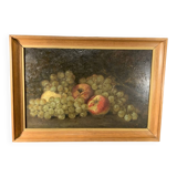 Painting 'Still Life with Fruits' Oil on panel signed, 1900s