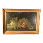 Tableau ' Nature morte aux fruits ' Huile sur panneau signée, 1900s