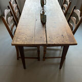 4 antique chairs with green velvet upholstery