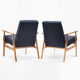 Paire de fauteuils FOX avec repose-pieds