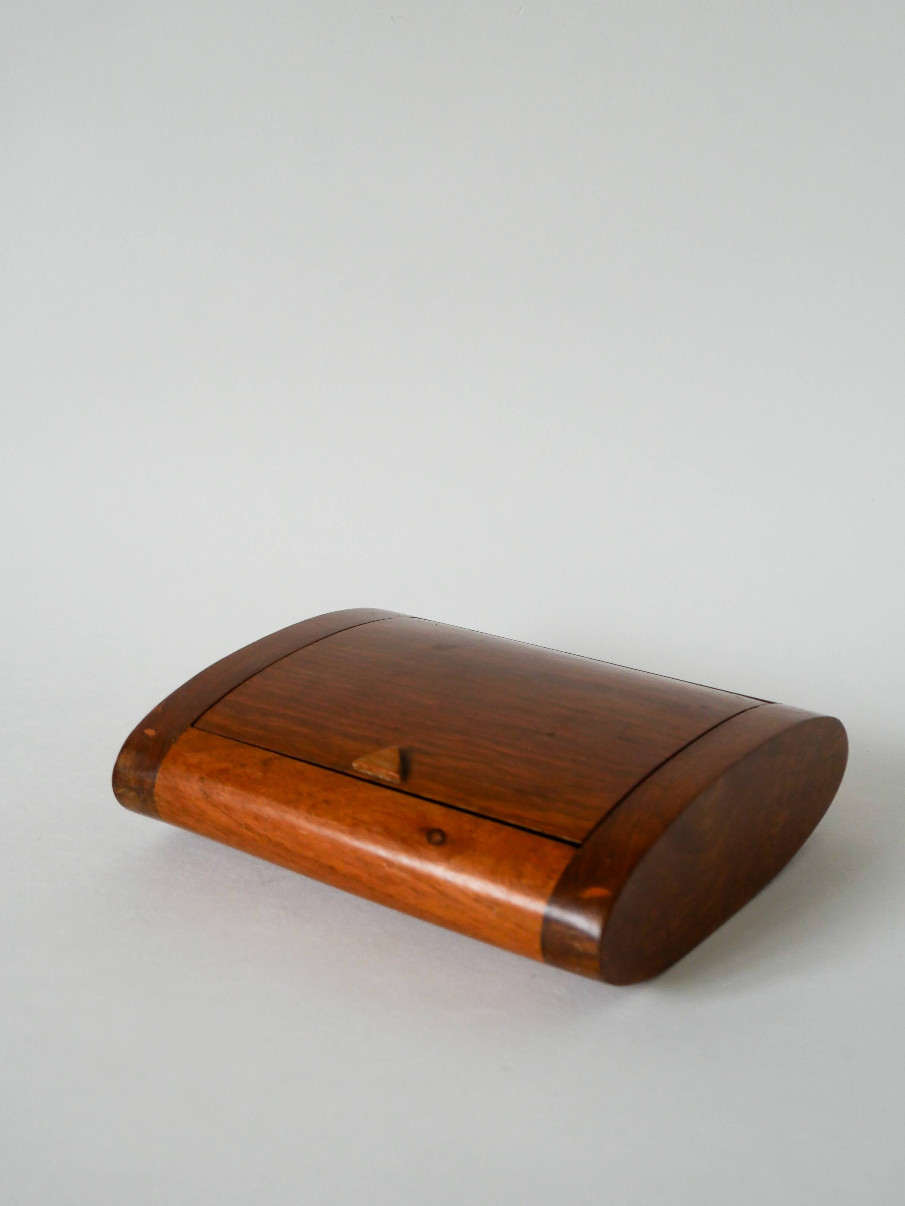 Beech wood box, art deco, 1930