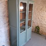 Small green glass cabinet