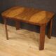 Table basse italienne en bois de noyer dans le style art déco