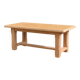 Table basse vintage en chêne style table de ferme – bois naturel – 103 cm