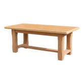 Vintage oak coffee table in farmhouse style – natural wood – 103 cm