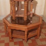 Lot de deux tables basses hexagonales