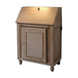 Vintage raw oak secretary