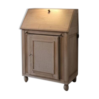 Secrétaire en chêne brut vintage