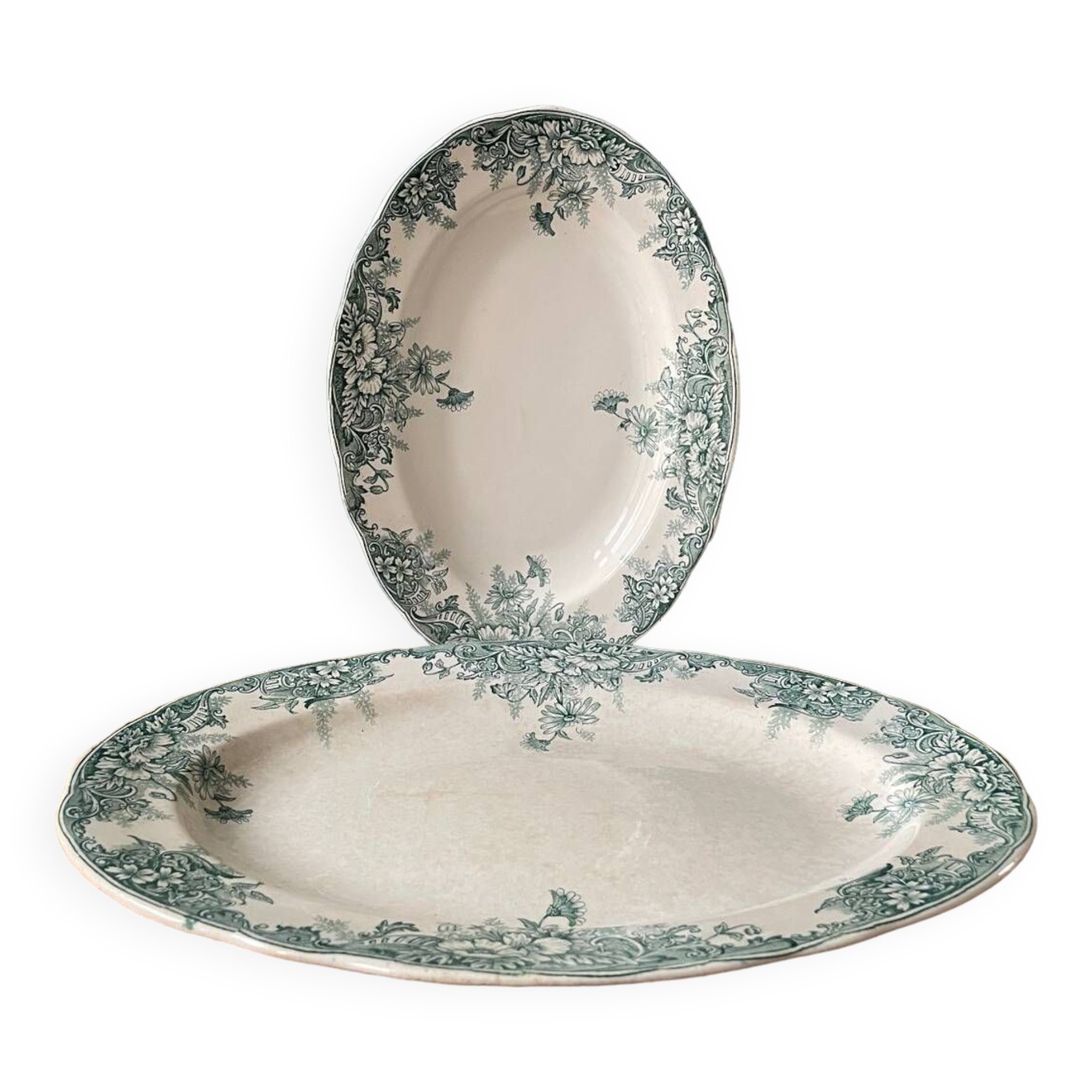 Série de plats ovales Terre de Fer 1900