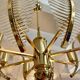 Venini Palm chandelier in glass and gilding, Italy 1980