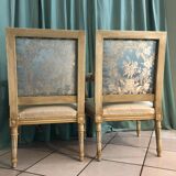 Pair of chairs to queen Louis XVI style