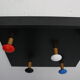 Set of 2 coat racks LC17 by Le Corbusier for Cassina, 2010, Italy