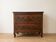 Antique walnut chest of drawers with two drawers.