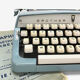 Brother Deluxe typewriter of the 60s and his briefcase