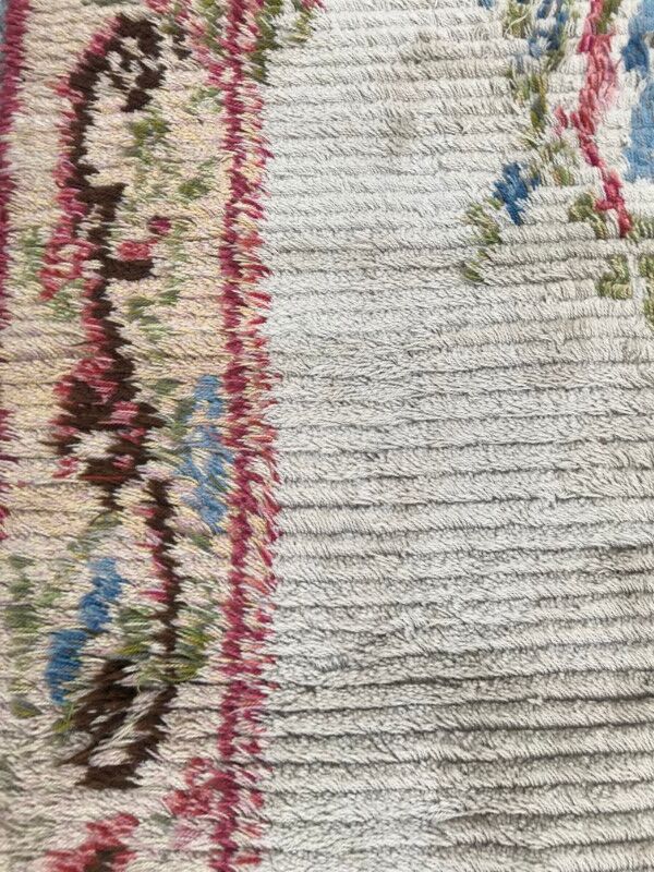 100 X 258 CM hand made Swedish former hallway carpet