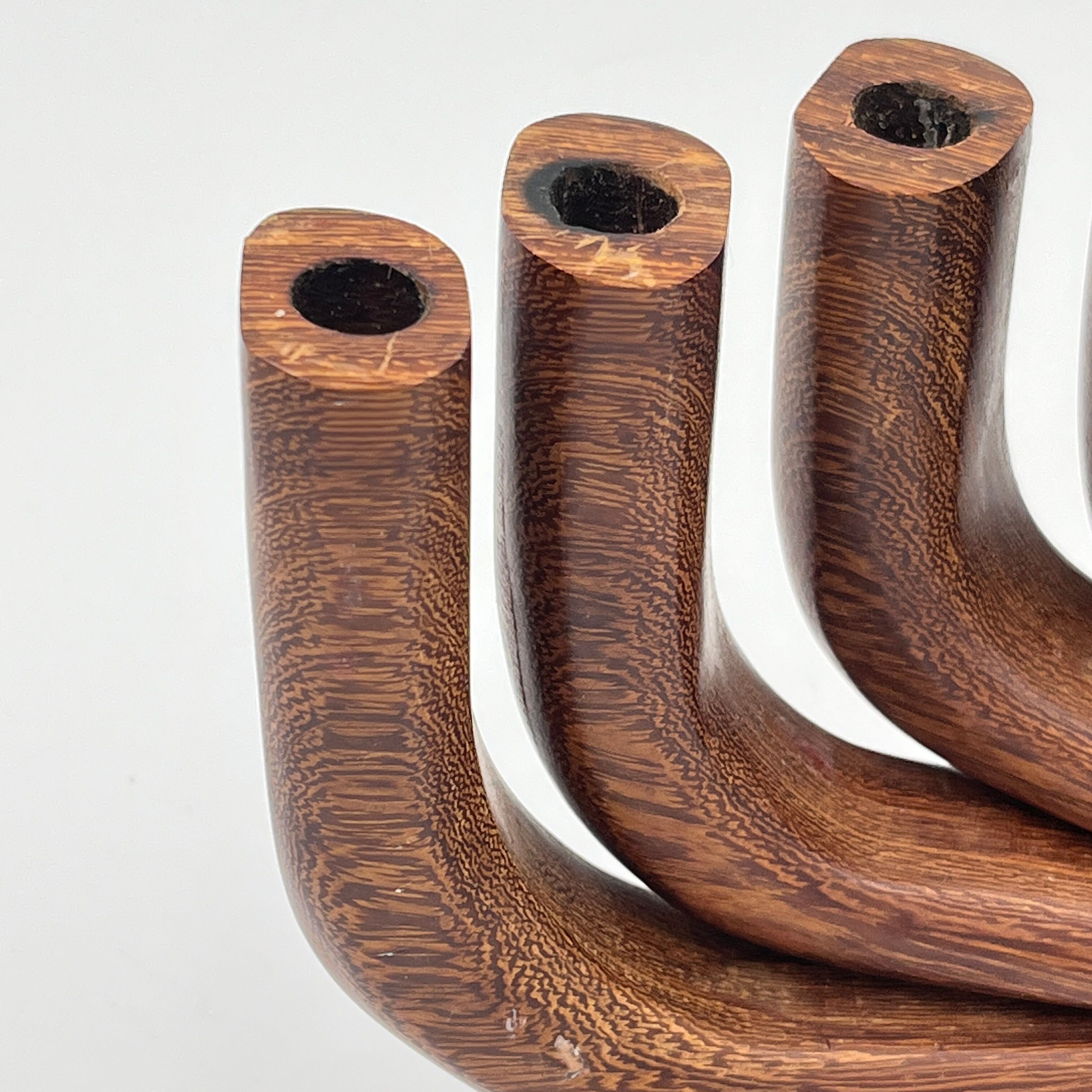 Scandinavian wooden candle holder