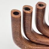 Scandinavian wooden candle holder