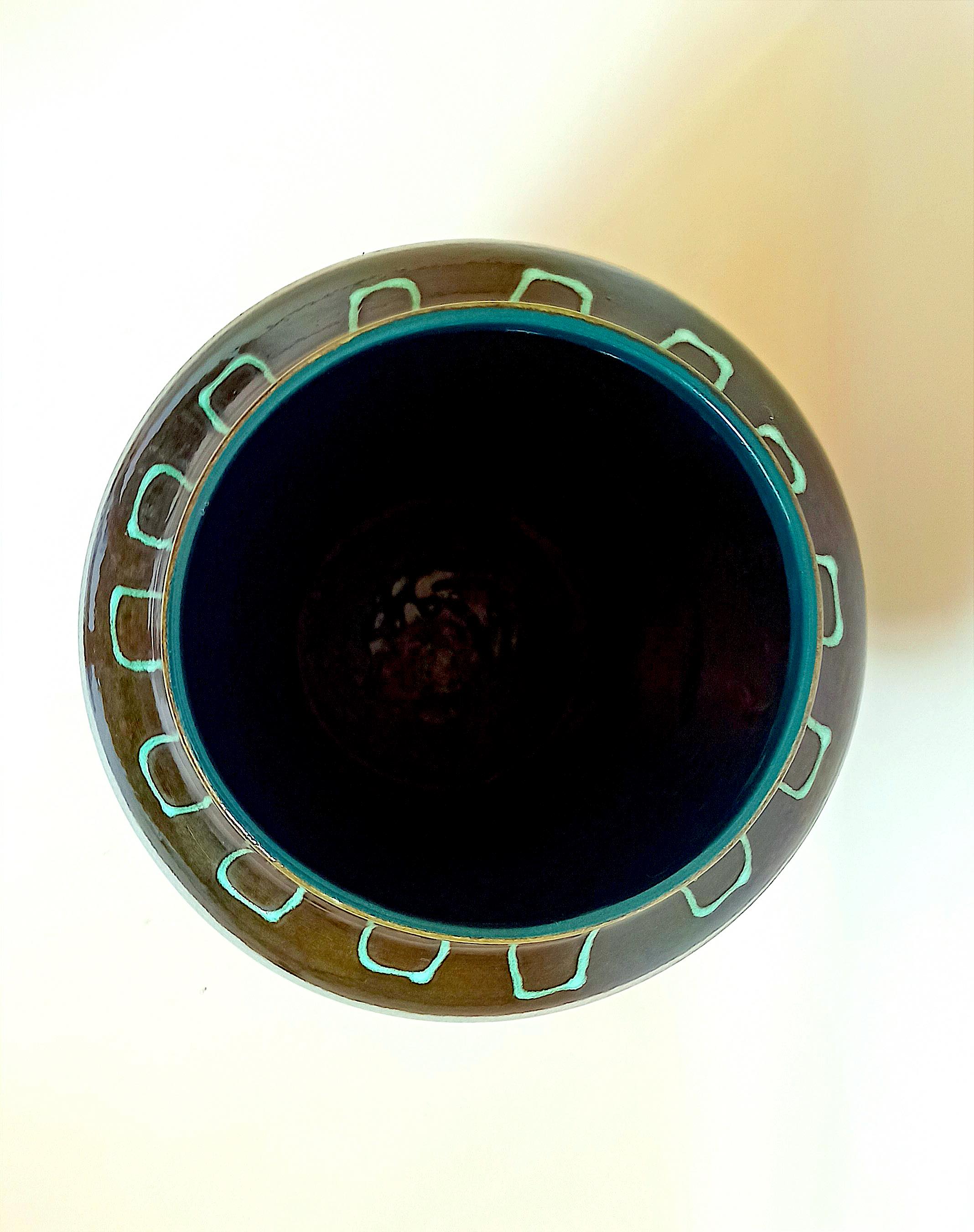 Ceramic vase west germany 70s height 50 cm