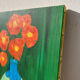Bouquet de fleurs huile sur toile signée