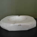White marble ashtray