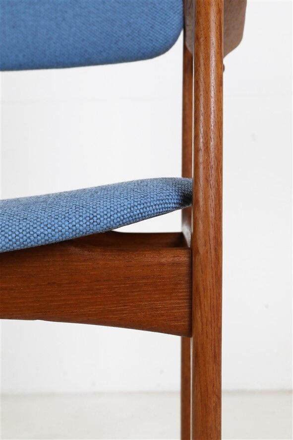 Newly upholstered O.D. Møbler / Erik Buck “Type 50” armchair / teak / mid-century / Danish modern design / Erik Buch